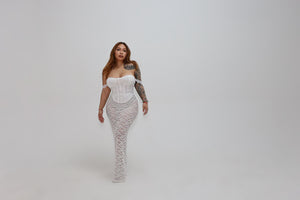 Lace Me Up Set - White