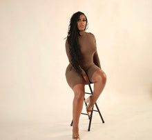 Load image into Gallery viewer, Catch Flights Romper - Mocha  - Petite
