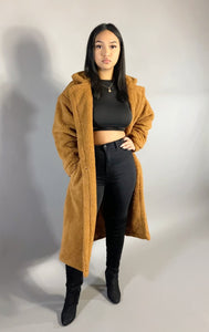 So Long Teddy Coat - Camel