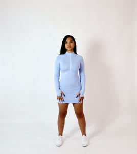 Knockout Dress - Dusty Blue