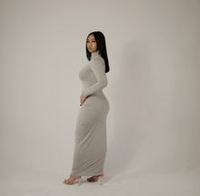 Load image into Gallery viewer, Always On Time Rolled Neck Dress - Grey
