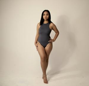 Bare With Me Bodysuit - Slate