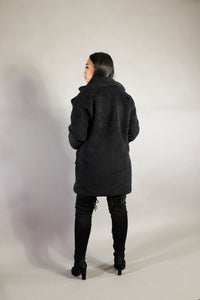 Totally Teddy Coat - Black
