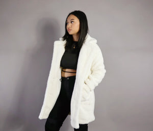 Totally Teddy Coat - Snow