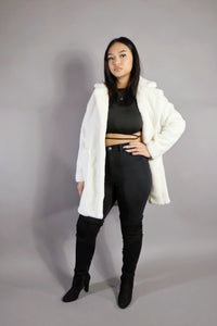 Totally Teddy Coat - Snow