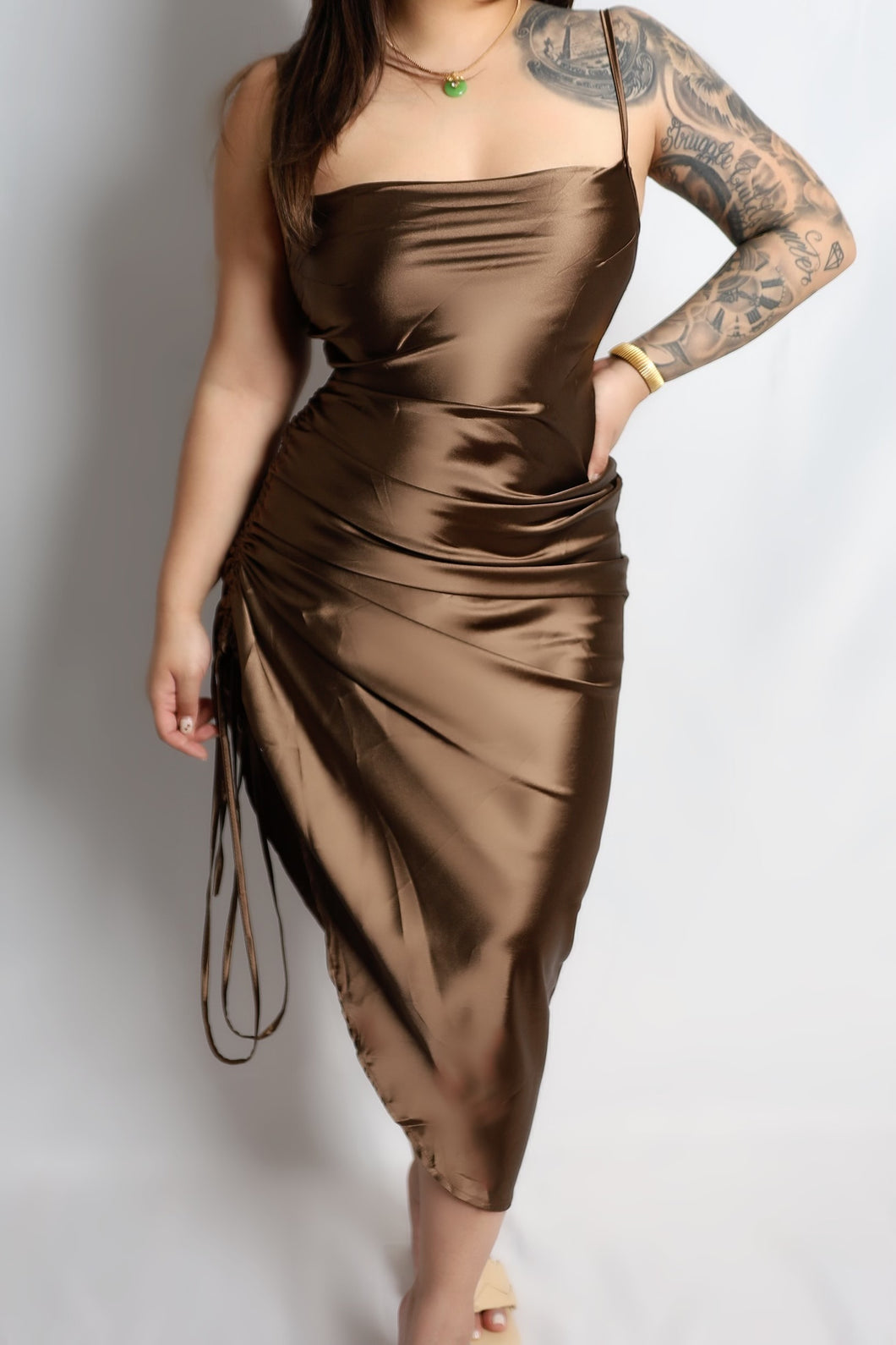 Slip On Chocolate Dress